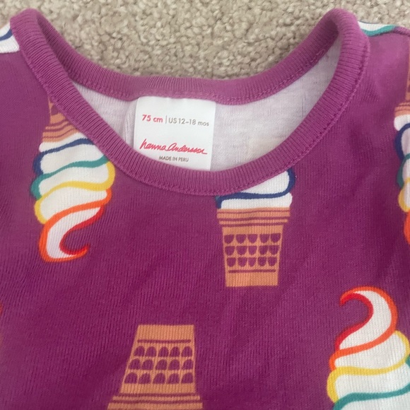 Hanna Andersson ice cream dress with matching bloomers. Size 12-18 mons - Picture 2 of 2